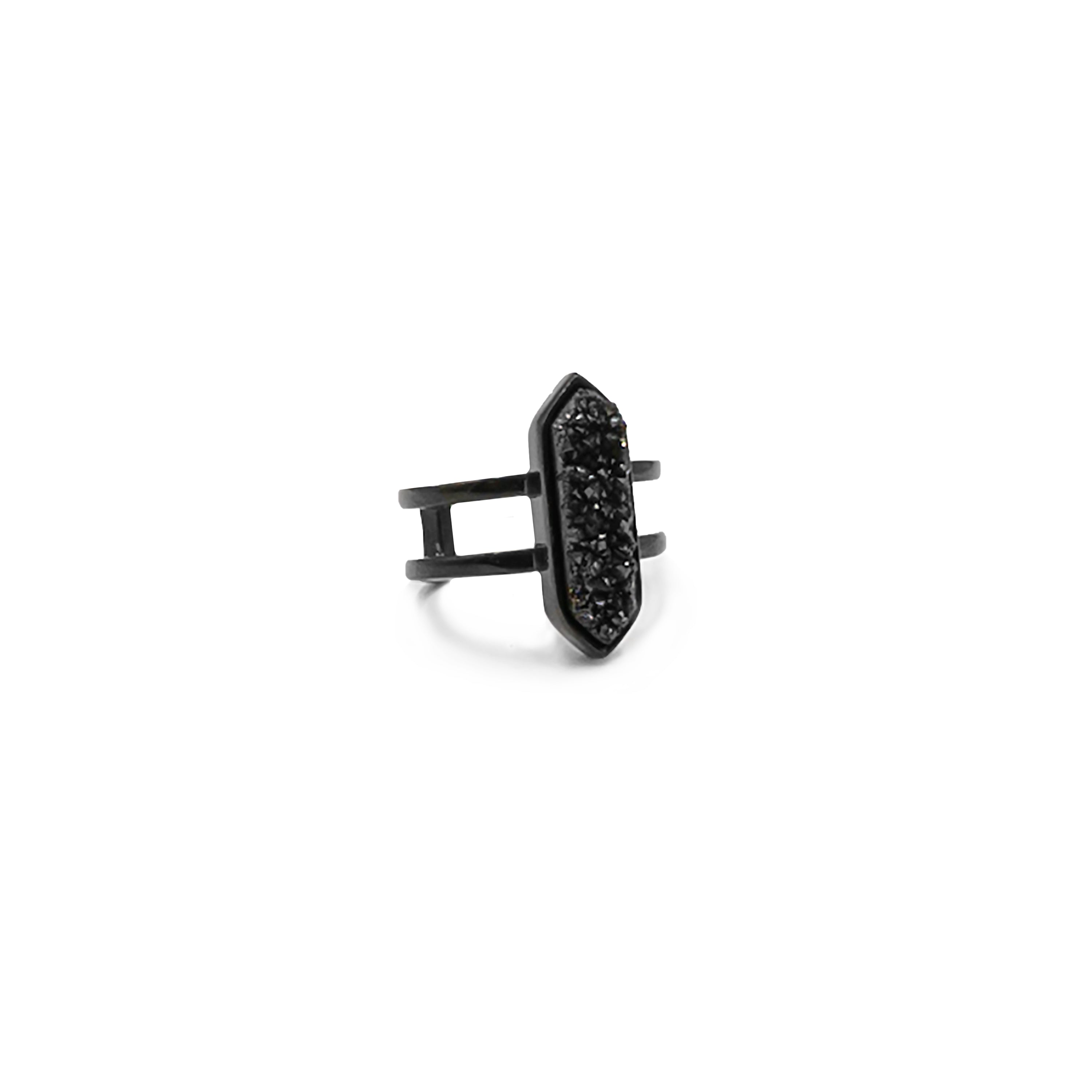 Bangle Collection - Black Parvus Quartz Ring