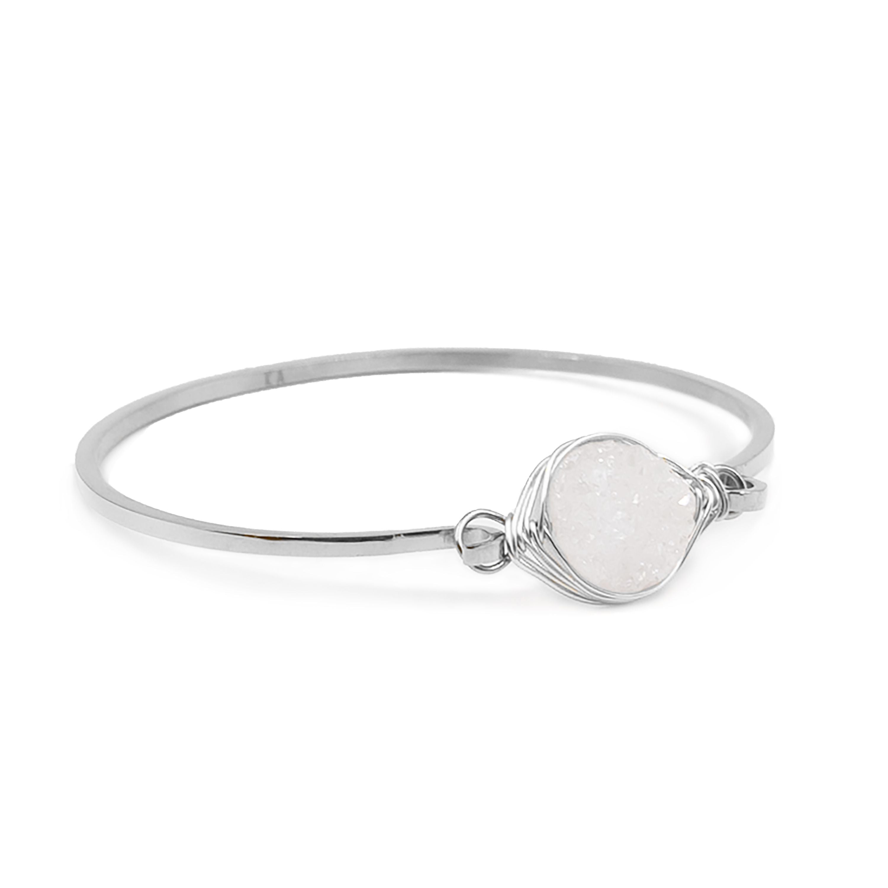 Stone Collection - Silver Pearl Bracelet